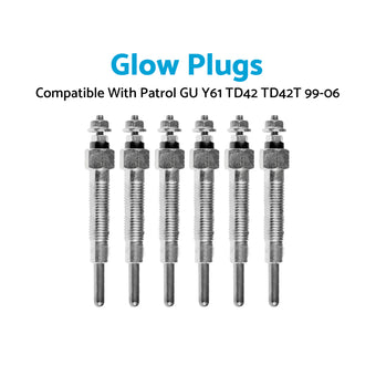 compare product Glow Plug X6 Suitable for Nissan Patrol GU Y61 TD42 TD42T 4.2L 99-06 11065-G2400