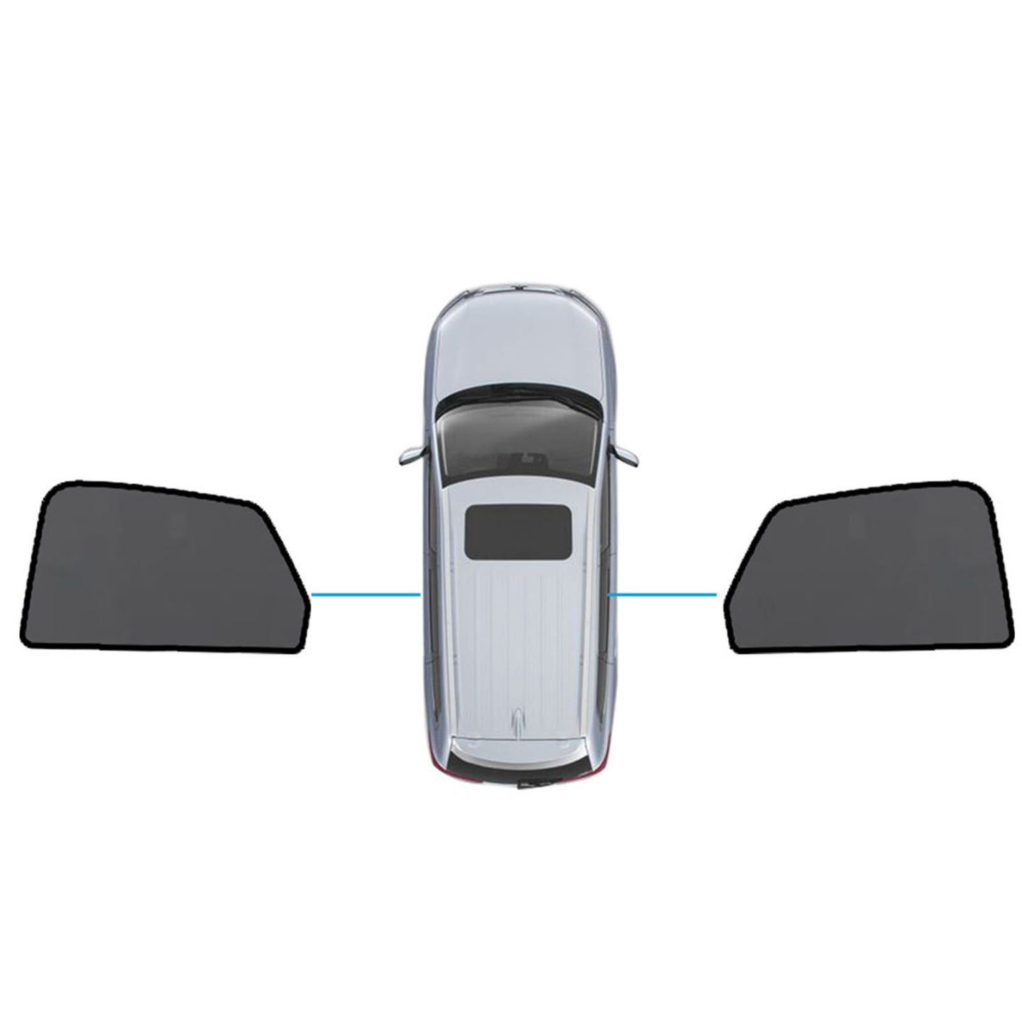 {{ Magnetic Mesh Sun Blind Shades Suitable for Audi Q5 FY 2017-2025 On Front Rear }} - Buy Car Parts Online at {{ Kaka Auto Parts }}.