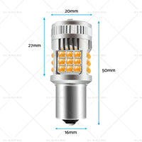 {{ 2PCS BA15S 1156 P21W LED Turn Signal Indicator Bulb Globe Amber No Hyper Flash }} - Buy Car Parts Online at {{ Kaka Auto Parts }}.