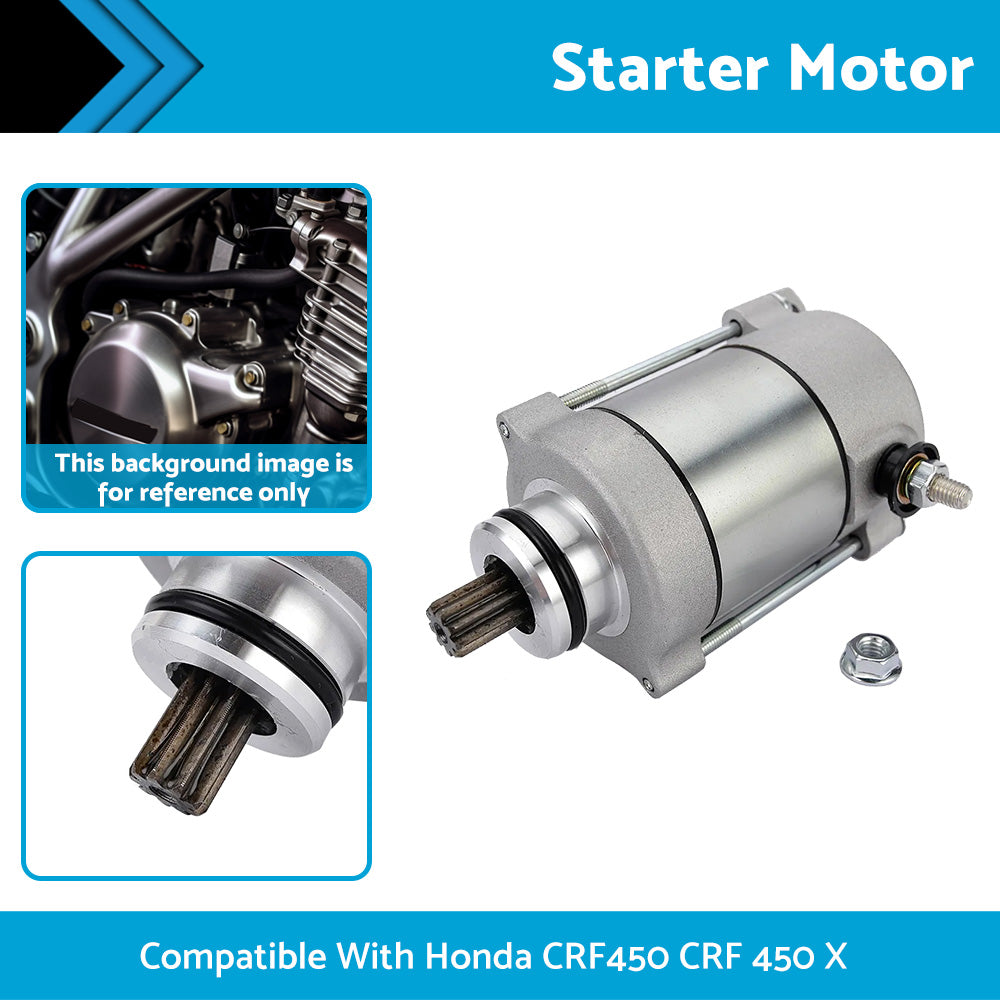 {{ Starter Motor Suitable For Honda CRF450 CRF 450 X 2005-2018 31200-MEY-671 }} - Buy Car Parts Online at {{ Kaka Auto Parts }}.