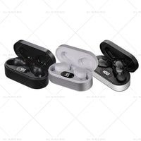 1 pair of digital rechargeable hearing aids, voice amplifier – Silver + Black, in-ear sound amplifiers