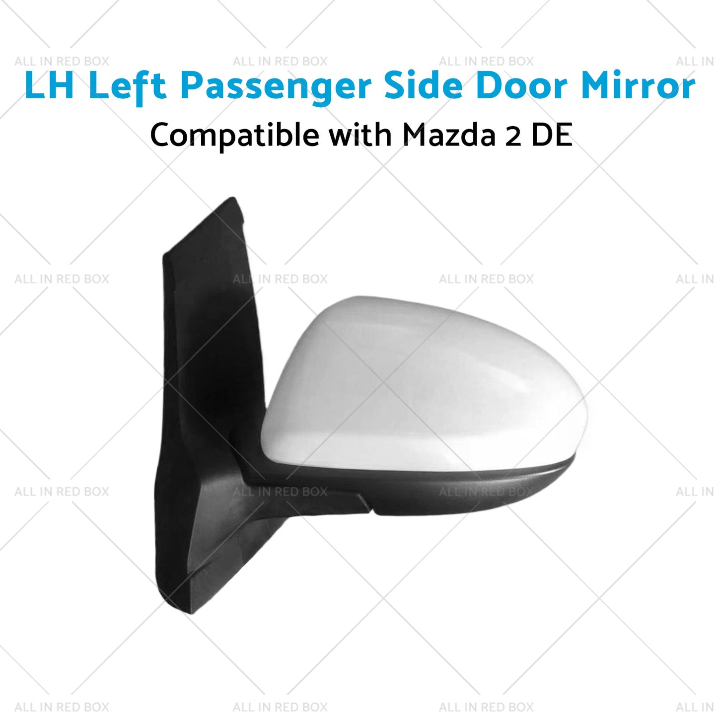 {{ LH Left Passenger Side Door Mirror Suitable for 3 Wires Mazda 2 DE 06 or 07-14 }} - Buy Car Parts Online at {{ Kaka Auto Parts }}.