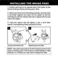 Tektro E10. 11 High Performance Metal Ceramic Compound Brake Pad Return Spring