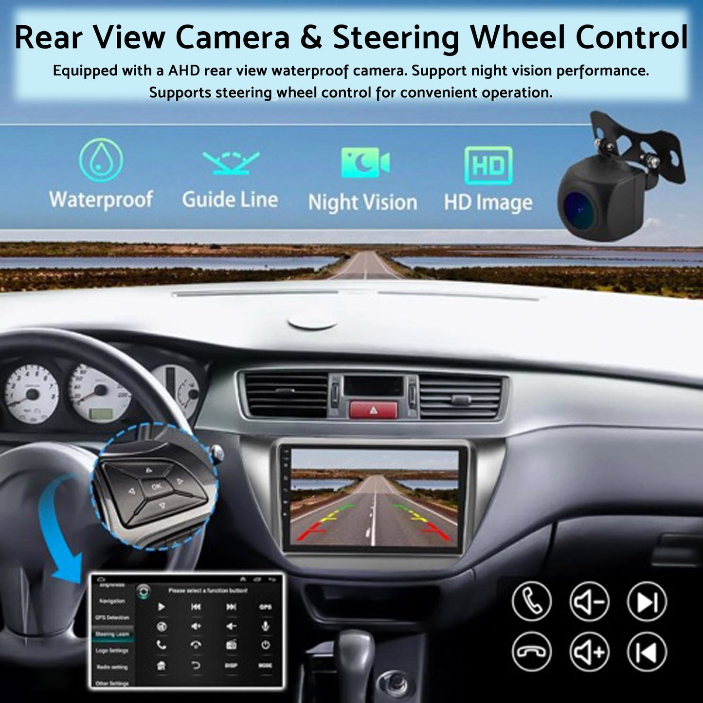 4GB+64GB CarPlay Android 13 Stereo Suitable for Mitsubishi Lancer 2003-2007