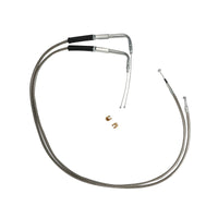 Throttle and Idle Cable Set 56-1/2 Stainless Steel Suitable For Harley-Davidson