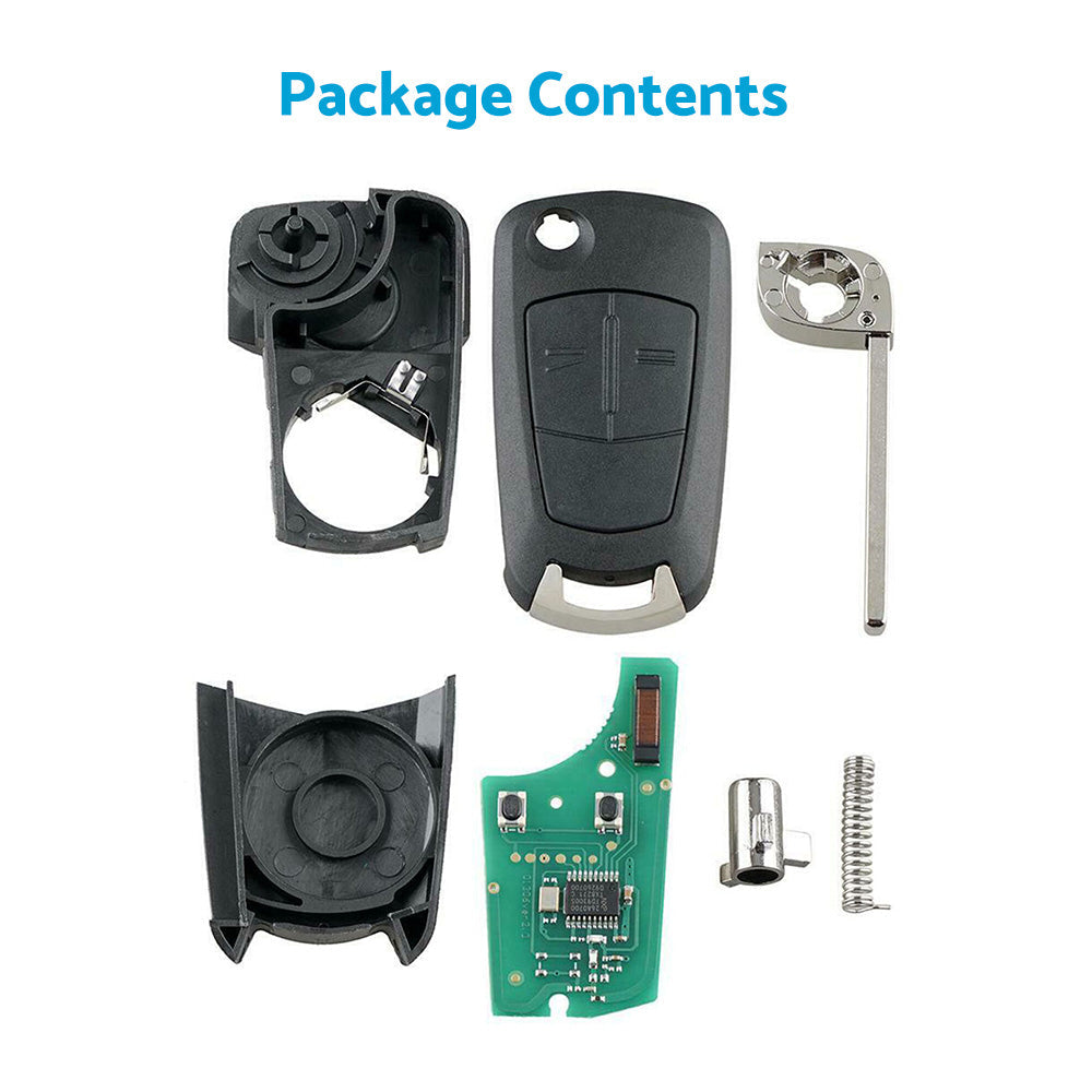 Complete Remote Control Key Suitable For Holden Astra H 2005–2009