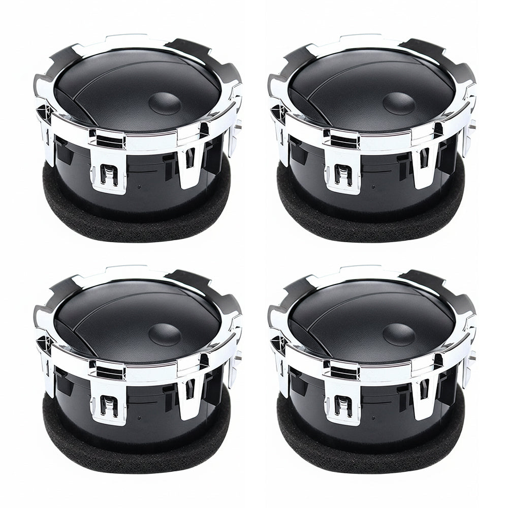{{ 4x Dash Air Vents Black Chrome Suitable For Ford F-250 F-350 Super Duty 08-16 }} - Buy Car Parts Online at {{ Kaka Auto Parts }}.