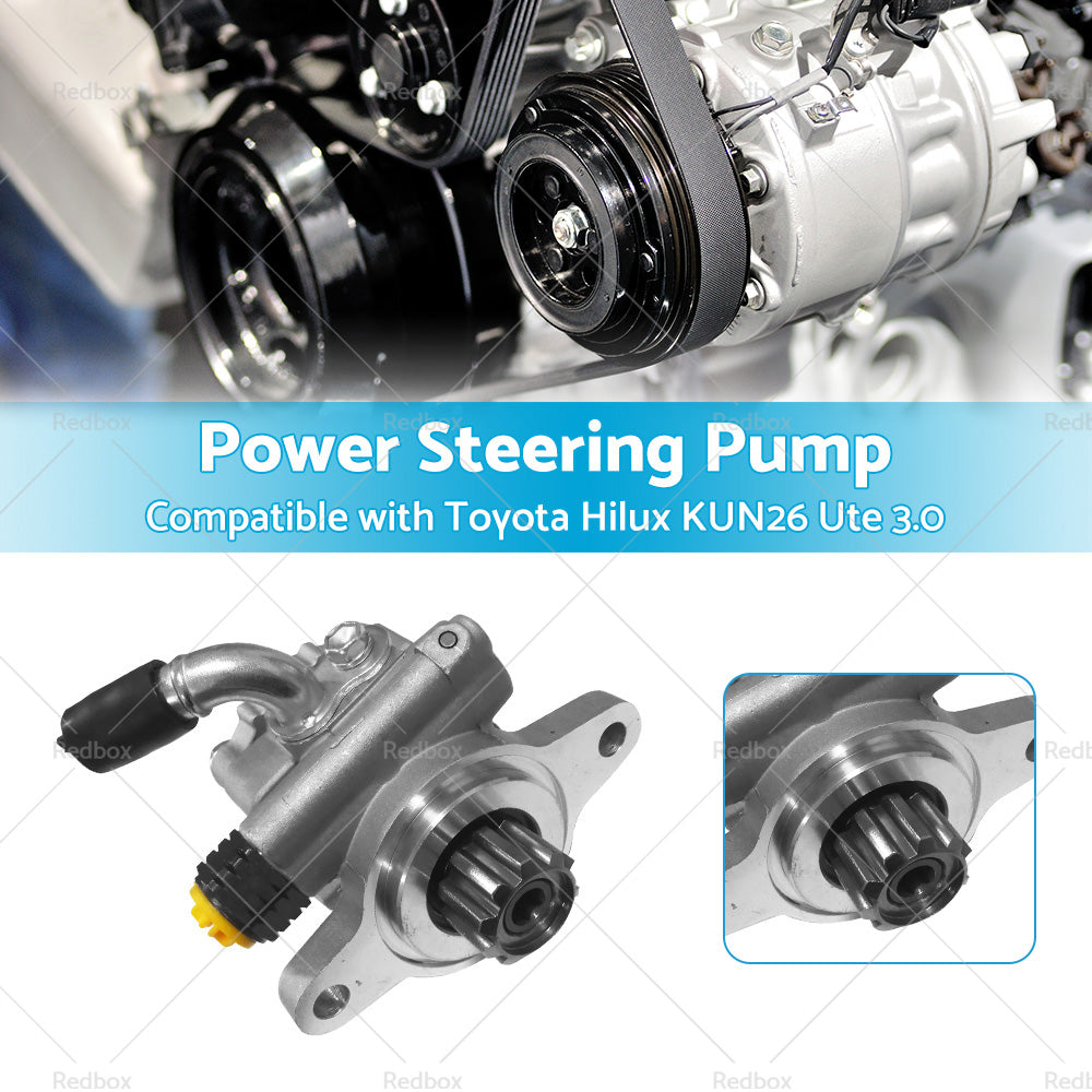 {{ Power Steering Pump Suitable for Hilux KUN16R KUN26R 3. 0L 1KD-FTV Turbo Diesel }} - Buy Car Parts Online at {{ Kaka Auto Parts }}.