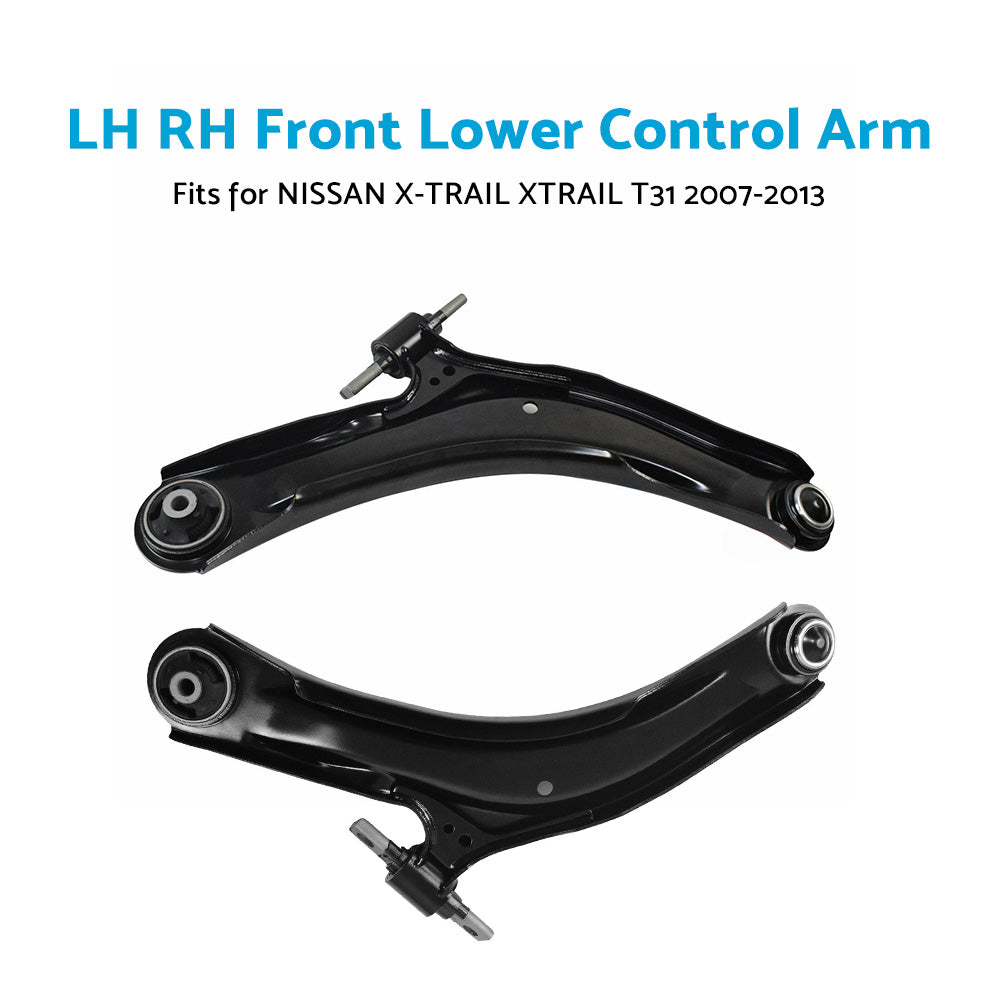 Pair Front Lower Control Arms Left & Right Suitable For Nissan X-Trail T31 2007-2013