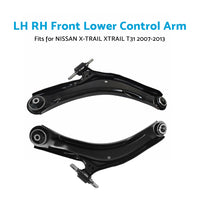 Pair Front Lower Control Arms Left & Right Suitable For Nissan X-Trail T31 2007-2013
