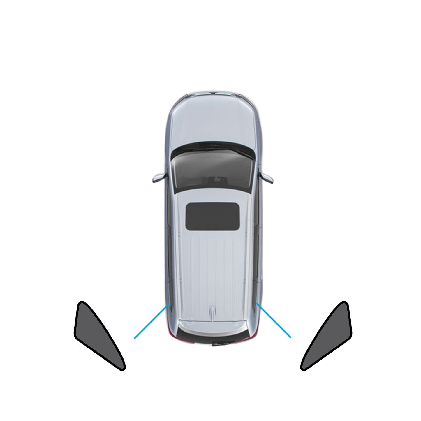 {{ Magnetic Mesh Sun Blind Shades Suitable for Audi Q3 2011-2018 on Front/Rear }} - Buy Car Parts Online at {{ Kaka Auto Parts }}.