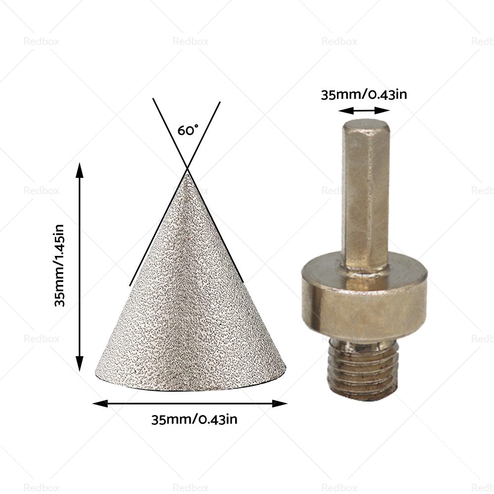 {{ 1 Pcs 35mm Diamond Chamfer Finger Bit Ceramic Tile Milling Cone Bit Cut }} - Buy Car Parts Online at {{ Kaka Auto Parts }}.