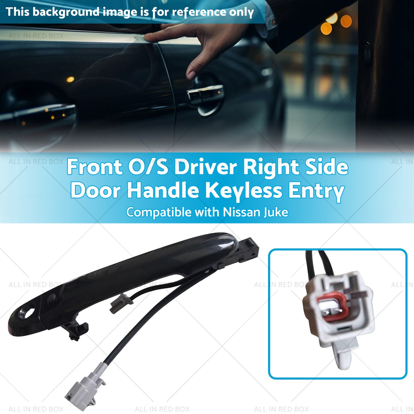{{ Front Driver Right Side Door Handle Keyless Entry Suitable for 10-19 Nissan Juke }} - Buy Car Parts Online at {{ Kaka Auto Parts }}.