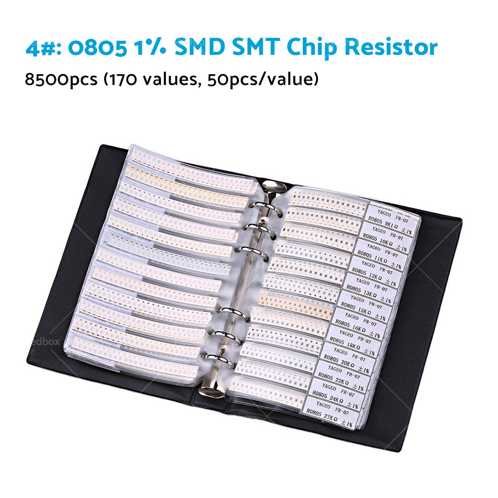 {{ 1x 0201/0402/0603/0805/1206 SMD/SMT Capacitor Chip Resistor Samples Book Kit }} - Buy Car Parts Online at {{ Kaka Auto Parts }}.