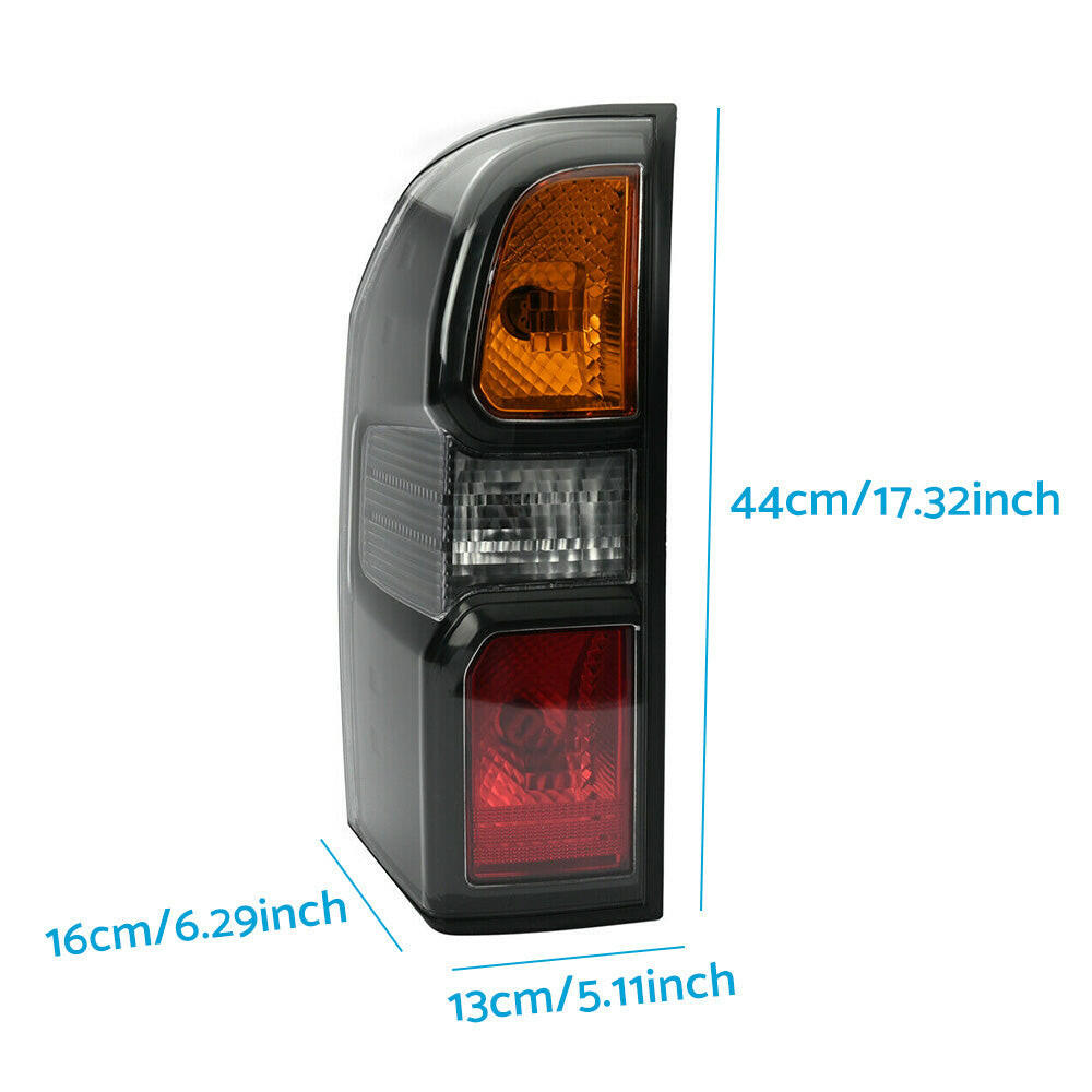 Pair Black Rear Tail Lamp Lights Suitable For Nissan Patrol GU Y61 Wagon 2004-2013