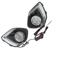 Pair Front Fog Light Lamp LED 12V Suitable For Mitsubishi ASX Outlander 2013-15