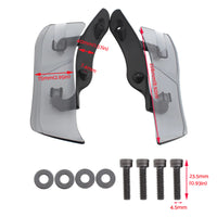 Adjustable Upper Fairing Side Wind Air Deflector Suitable For Harley Road Glide