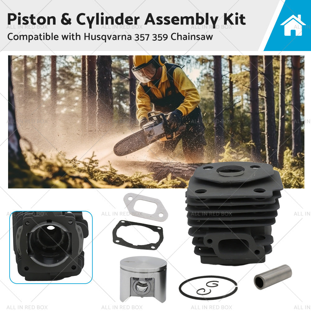 {{ Piston  and  Cylinder Assembly Kit Suitable for Husqvarna 357 359 Chainsaw 47mm }} - Buy Car Parts Online at {{ Kaka Auto Parts }}.