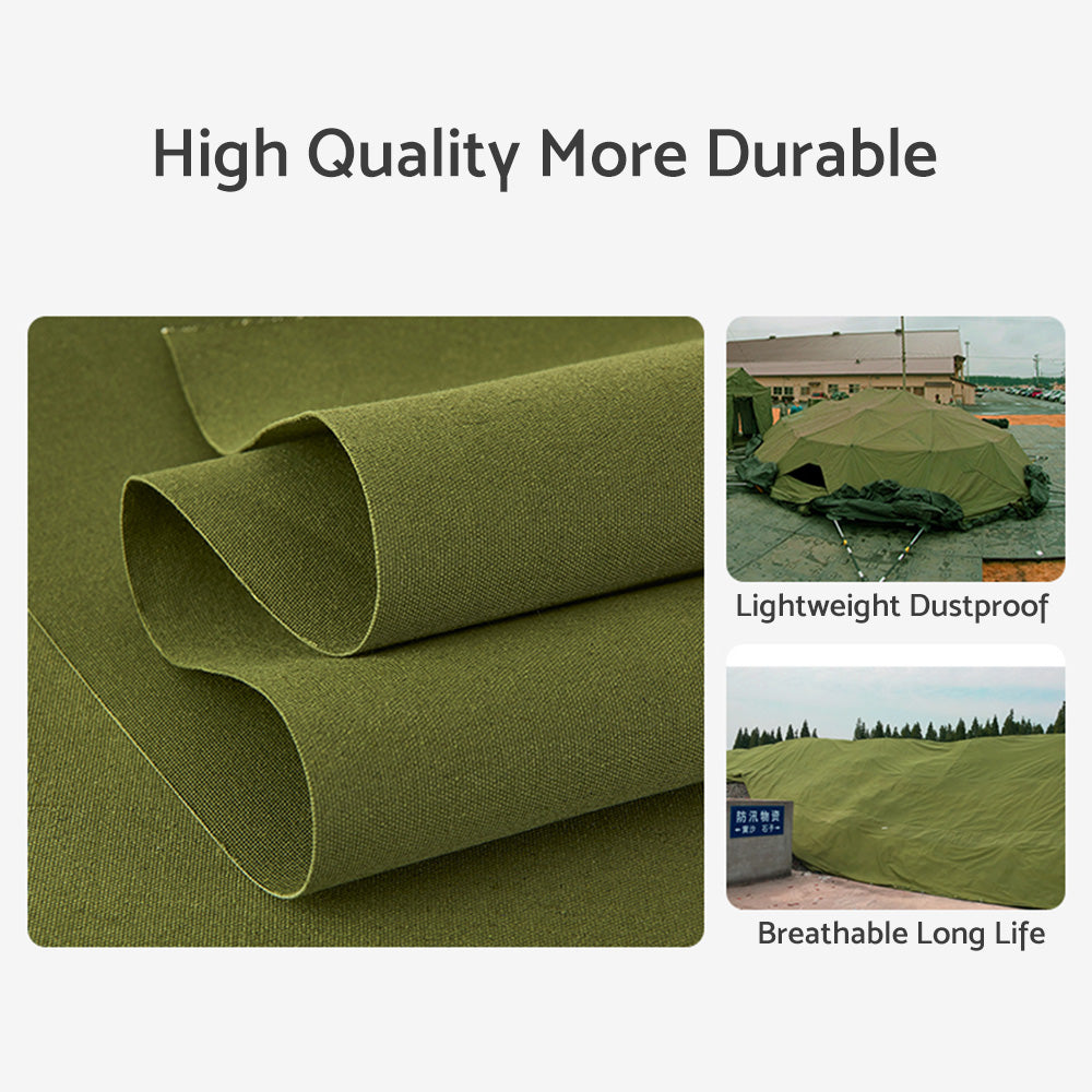 {{ 3 Types Army Heavy Duty Canvas Tarp Tarpaulin Sun Blocked Waterproof Dustproof }} - Buy Car Parts Online at {{ Kaka Auto Parts }}.