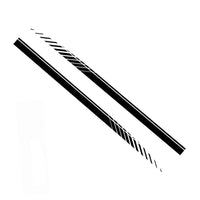 2x Racing Plaid Side Door Fender Skirt Stripes Decals Stickers Car Accessories