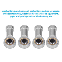 10x Zinc 6mm Female Spherical Plain Rose Joint Bearings Suitable For Left-Hand Threaded Applications