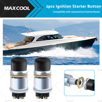 compare product 2PCS 12V Car Switch Push Button Ignition Track Engine Start Starter Heavy Duty