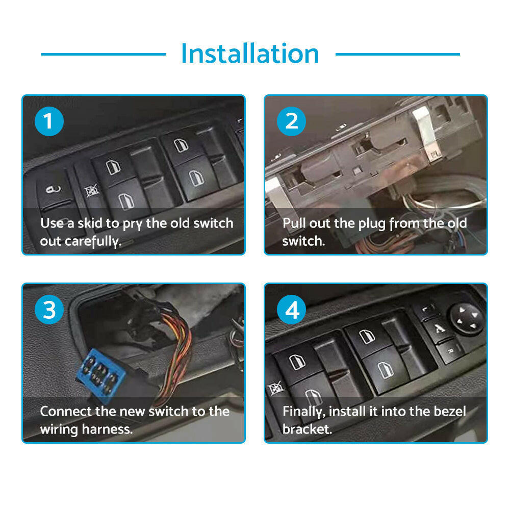 Passenger Side Power Window Switch Suitable For Kia Sportage 2011–2015 93580-3W000