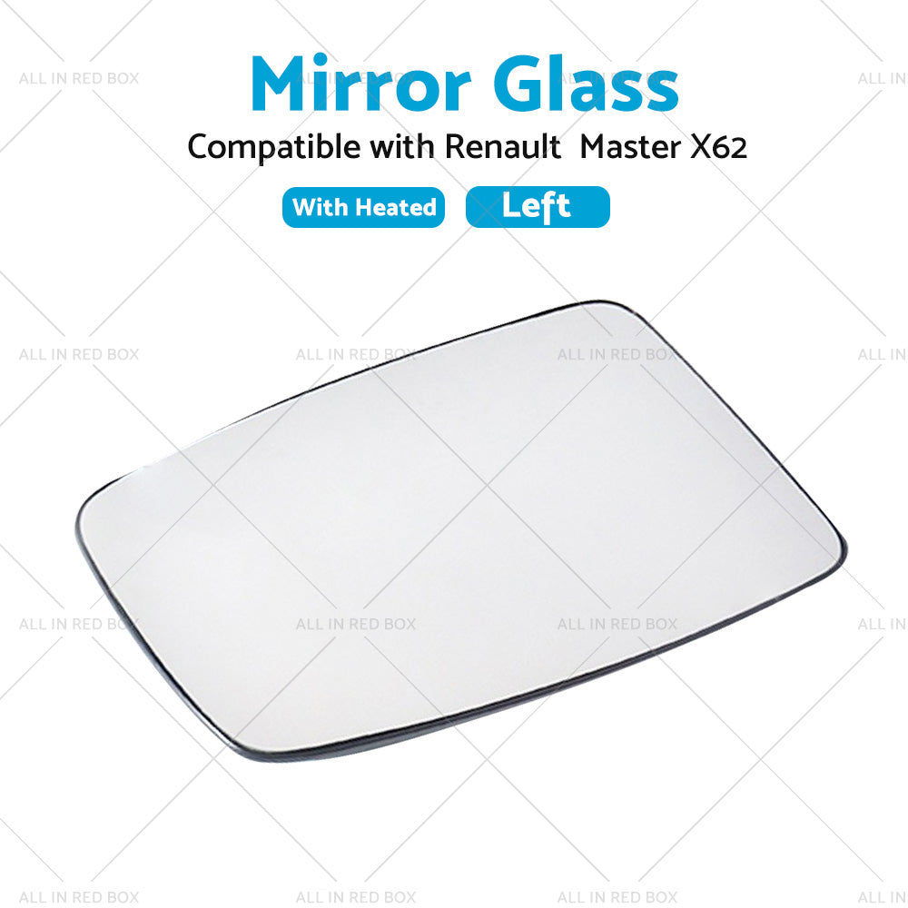 {{ Left Mirror Glass Suitable for Renault Master X62 2010-2019 Heated Convex Base }} - Buy Car Parts Online at {{ Kaka Auto Parts }}.