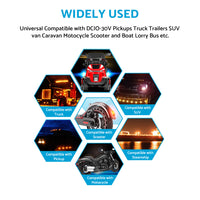 34LED Rear Stop Brake Flowing Turn Signal Tail Lights Suitable For Trailer & Truck