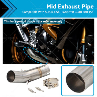 compare product Exhaust Mid Pipe Motorcycle Suitable For Suzuki GSX-R600 GSXR 750 2011-2023
