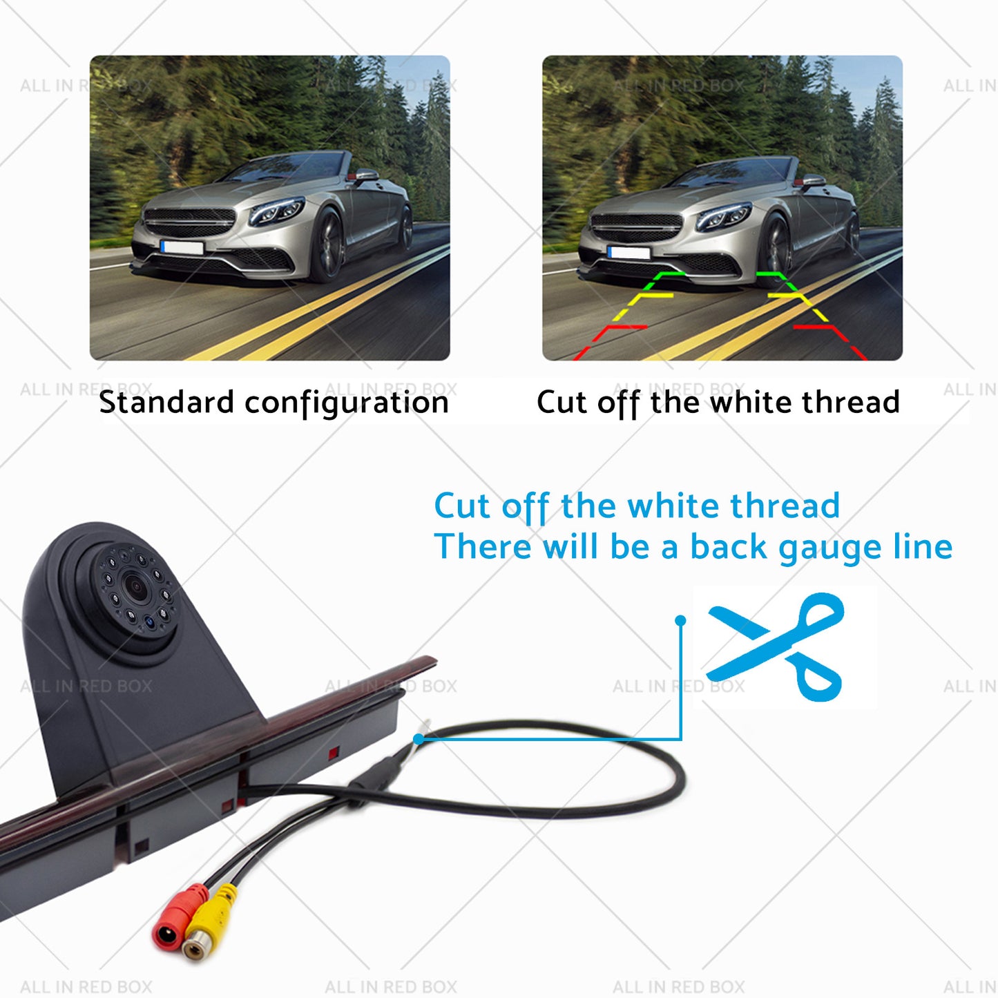 Brake Light Backup Camera W or  7''Monitor Suitable for 07-19 Sprinter or VW Crafter