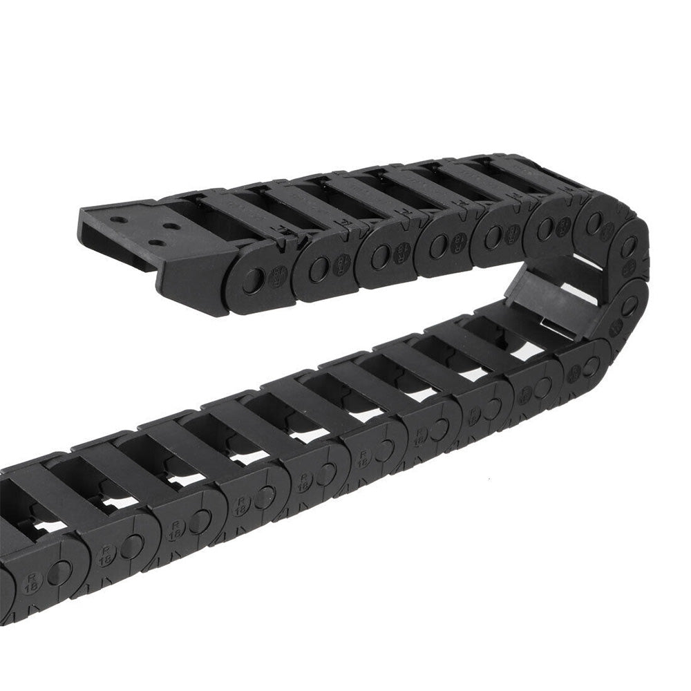 10mmX20mm 1Meter Drag Chain Cable Carrier Open Type with End Connectors Plastic