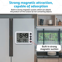 {{ Small Mini Digital Clock Temperature 鈩 Alarm Travel LCD LED Battery Black White }} - Buy Car Parts Online at {{ Kaka Auto Parts }}.