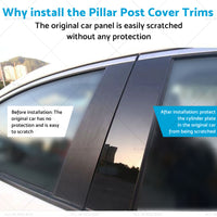 {{ 6x Black Pillar Post Cover Trims Suitable for Infiniti G35 G37 Sedan 02-13 }} - Buy Car Parts Online at {{ Kaka Auto Parts }}.