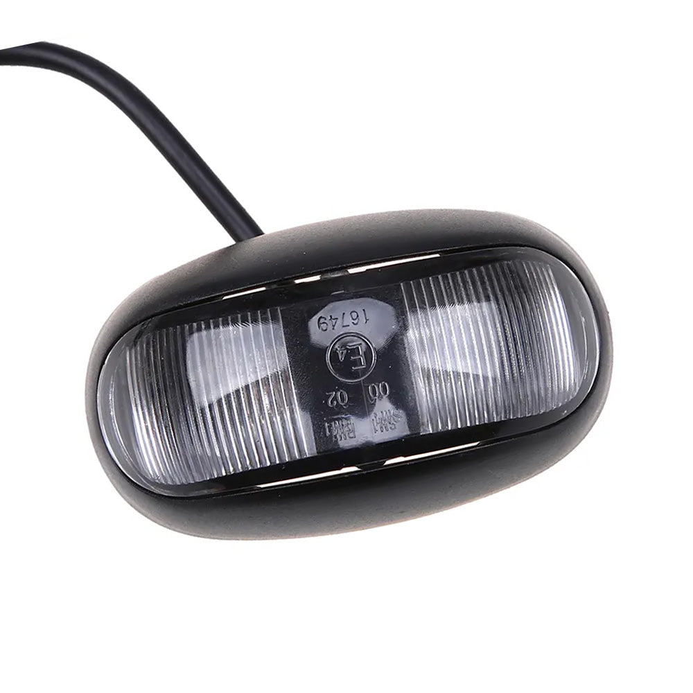 10x 2-LED Clearance Side Marker Lights Suitable For Trailer Truck 12V 24V Red & Amber