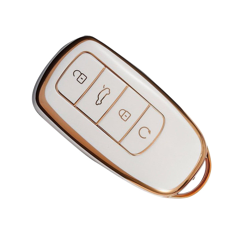 Car Remote Key Fob Case Cover Suitable For Chery Omoda 5 TPU Beige