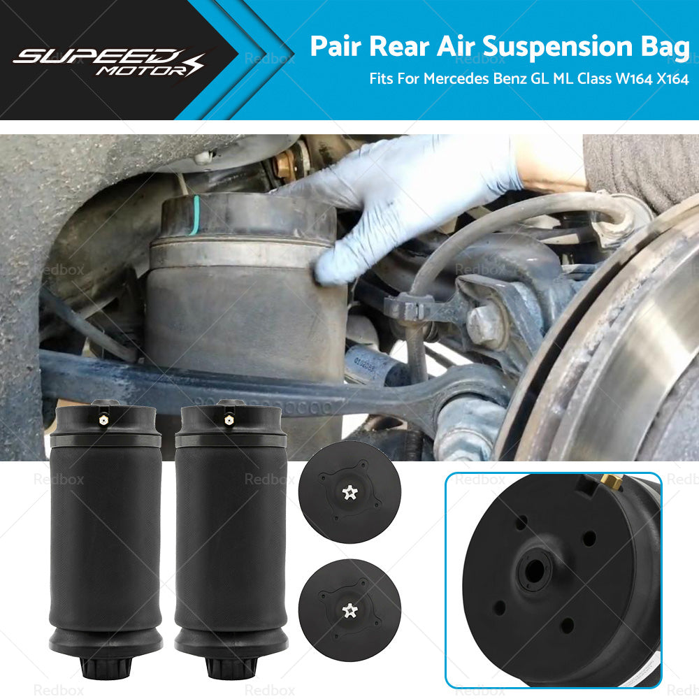 {{ 2 x Rear Air Suspension Bag Shocks Fits For Mercedes Benz W164 GL ML Class }} - Buy Car Parts Online at {{ Kaka Auto Parts }}.