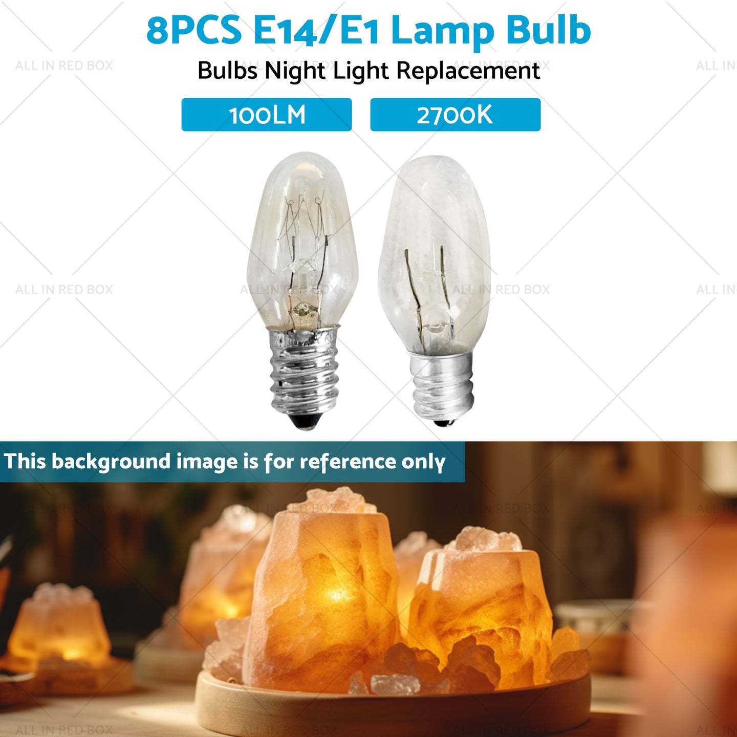 {{ 8 PCS 7W/10W 240V E12/E14 Clear Bulbs Night Light Replacement Warm Yellow Light }} - Buy Car Parts Online at {{ Kaka Auto Parts }}.