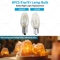 {{ 8 PCS 7W/10W 240V E12/E14 Clear Bulbs Night Light Replacement Warm Yellow Light }} - Buy Car Parts Online at {{ Kaka Auto Parts }}.