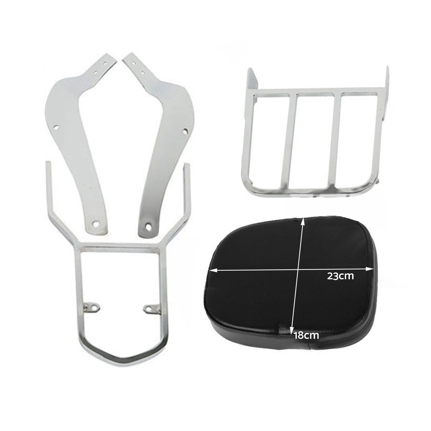 {{ Backrest Sissy Bar W  Luggage Rack Suitable For Suzuki Boulevard C50 2005-2011 }} - Buy Car Parts Online at {{ Kaka Auto Parts }}.