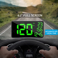 {{ Truck GPS Speedometer 6. 2inch Extend Display Odometer Overspeed Alarm MPH KMH }} - Buy Car Parts Online at {{ Kaka Auto Parts }}.