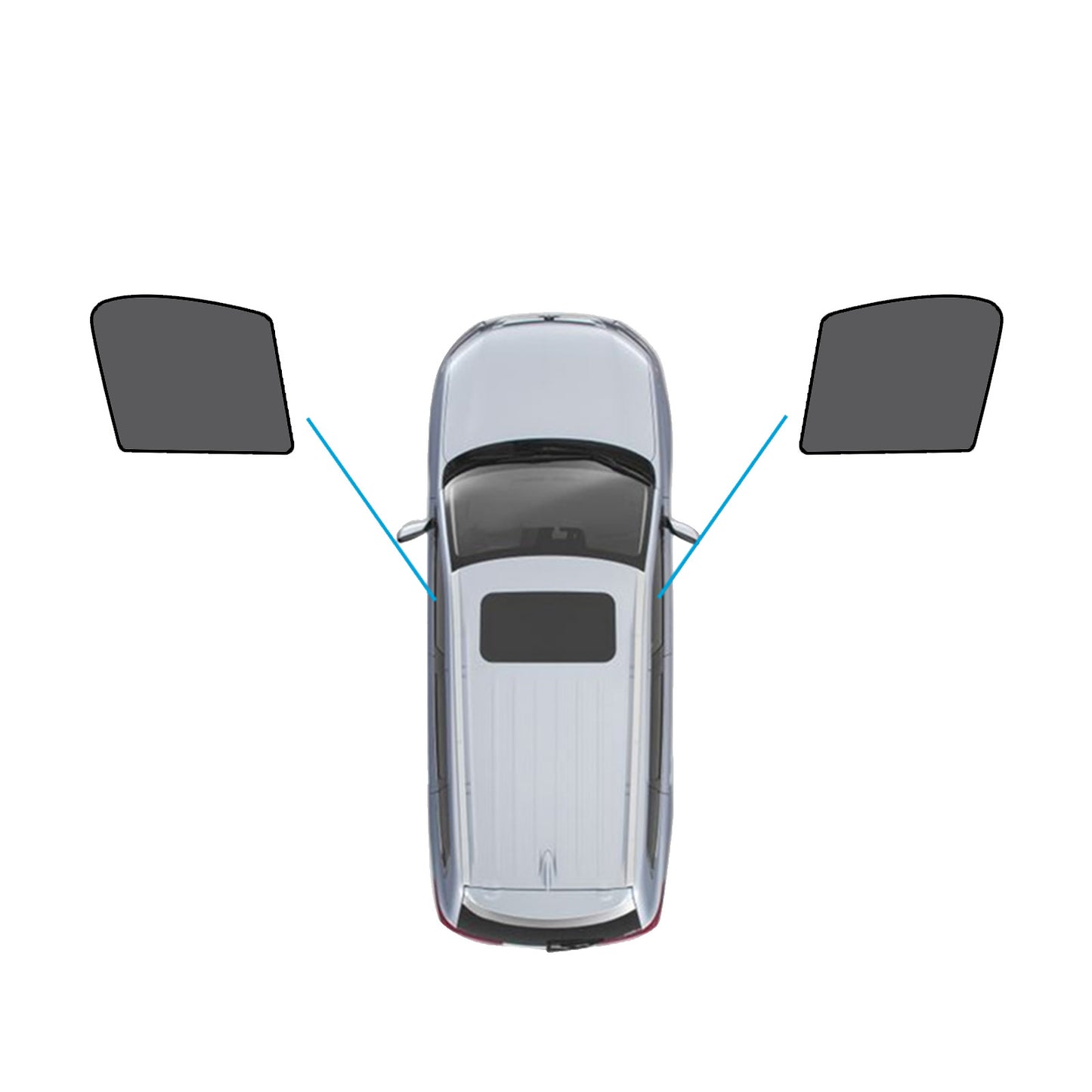 {{ Magnetic Mesh Sun Blind Shades Suitable for Audi Q3 2011-2018 on Front/Rear }} - Buy Car Parts Online at {{ Kaka Auto Parts }}.