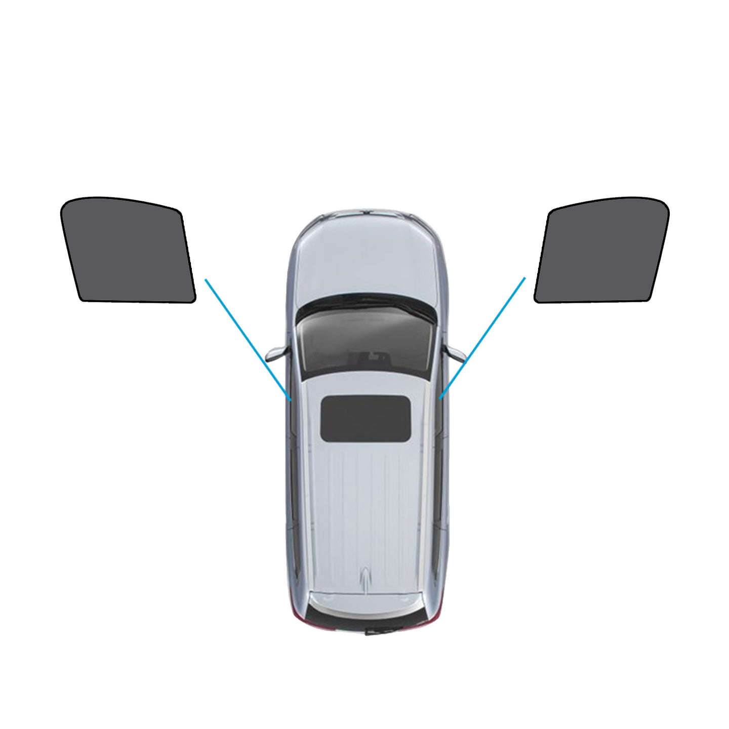 {{ Magnetic Mesh Sun Blind Shades Suitable for Audi Q3 2011-2018 on Front/Rear }} - Buy Car Parts Online at {{ Kaka Auto Parts }}.