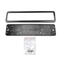 2x European License Plate Cover Frame Holder with Mounting Bracket Suitable For Standard Plates