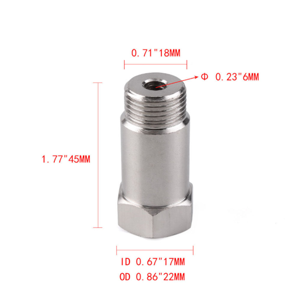 2x Oxygen Sensor Extender Spacer M18 x 1.5 Bung Adapter Suitable For OBD2 Vehicles