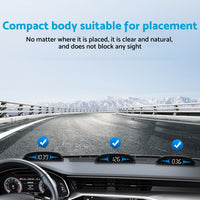 Car HUD Head-Up Display LCD Digital GPS Speedometer with Overspeed Alarm Universal