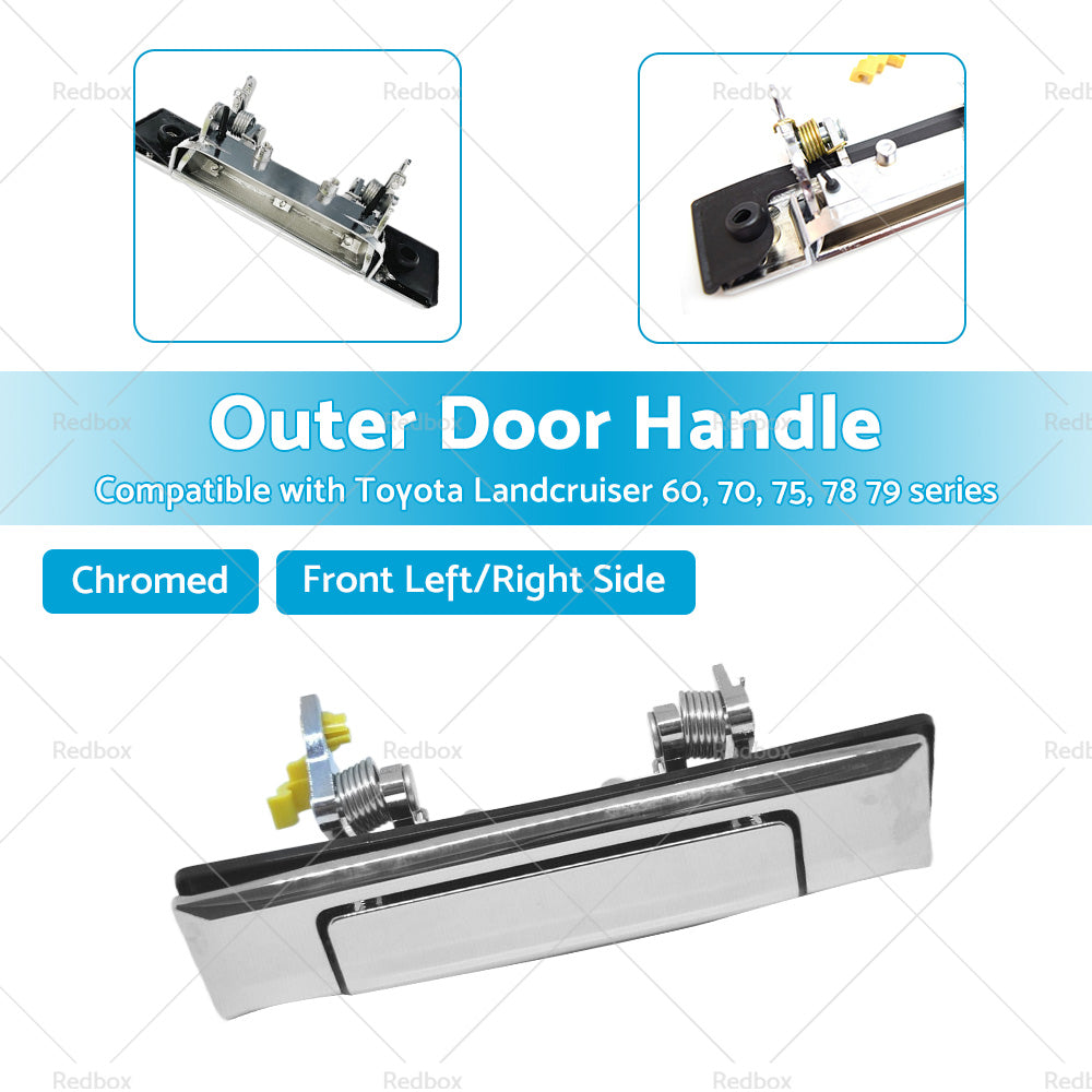 {{ Door Handle Front LH or  RH Suitable for Toyota Landcruiser 60 70 75 78 79 80-07 }} - Buy Car Parts Online at {{ Kaka Auto Parts }}.
