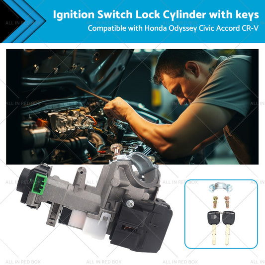 {{ Ignition Switch Lock Cylinder w  Key ID48 Suitable For Honda Civic Accord CRV }} - Buy Car Parts Online at {{ Kaka Auto Parts }}.