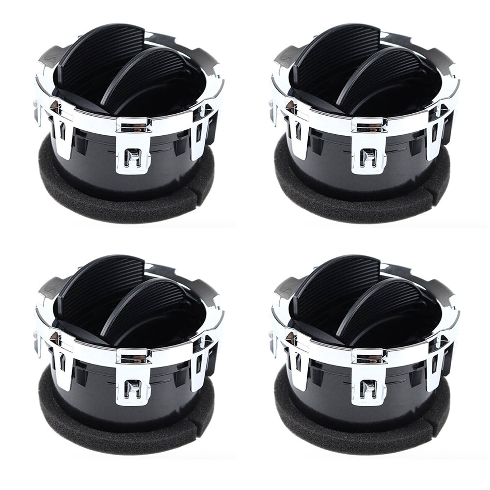 {{ 4x Dash Air Vents Black Chrome Suitable For Ford F-250 F-350 Super Duty 08-16 }} - Buy Car Parts Online at {{ Kaka Auto Parts }}.