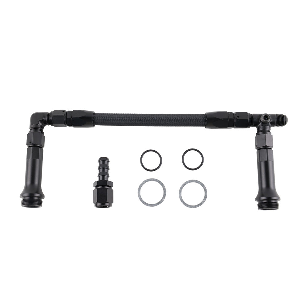 Braided AN6 Dual Feed Carburetor Fuel Line Double Pump Suitable For 4150 Holley Carburetor